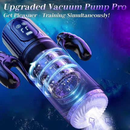 High Speed Automatic Thrusting Rotating Piston Stroker Masturbator Telescopic Vagina Blowjob Masturbation Sex Toys for Men 18