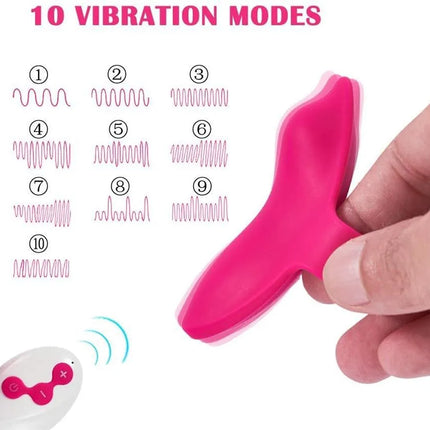 Wearable Vibrator Toy for Women Wireless Panty with Remote Control Bullet Sex Toy Vibrating Panties for Couples with Red Pink