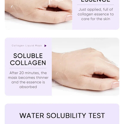 Collagen Anti Wrinkle Facial Mask Anti Aging Fade Fine Lines Firm Skin Moisturizing Brightening Smooth SkinCare Korean Cosmetics