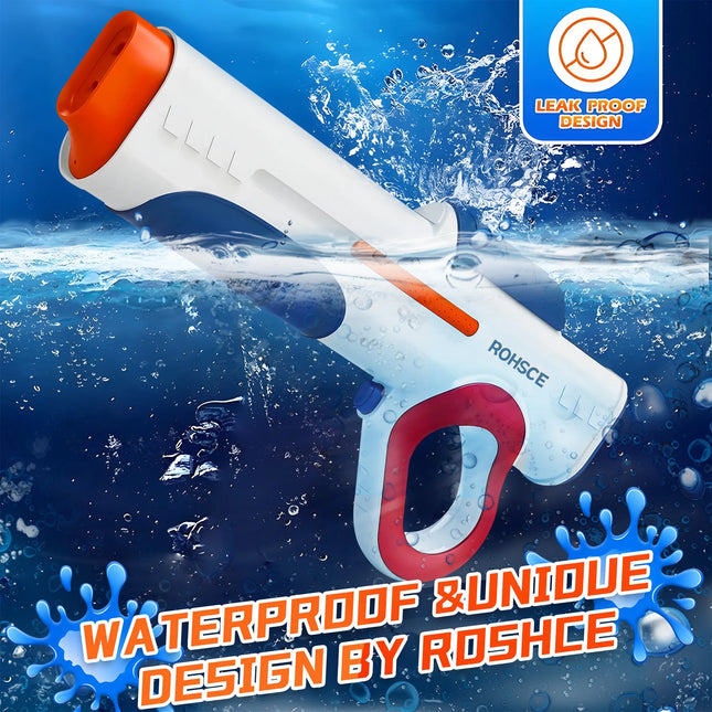 Electric Water Gun Most Powerful Automatic Water Gun Long Range Classic Big Electronic Watergun, Electric Squirt Gun Water Blaster Toy for Kids Summer Outdoor Pool Party Holiday Deals