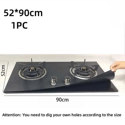 New Gas Stove Protectors Reusable Burner Covers Kitchen Gas Stove Mats Stovetop Cleaning Pad Liner Covers Kitchen Accessories