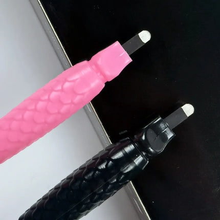 10/50Pcs 0.15mm 18U Microblading Disposable Manual Pen Permanent Makeup Eyebrow Tattoo Pen