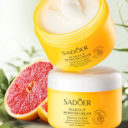 Quickly Dissolve SADOER Grapefruit Makeup Remover Stubborn Makeup Deep Cleaning Deep Cleaning Makeup Remover Without Residue
