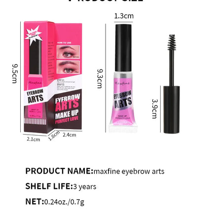 Transparent Hose Eyebrow Glue Waterproof Quick Drying Shaping Long Lasting And Non Smudging  Non Shedding Eyebrow Makeup