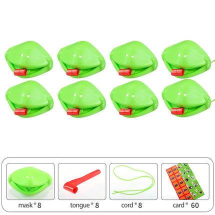 Frog Tongue Blowing Game Set, Suitable for Family Gatherings, Stress-Relieving and Funny Tabletop Puzzle Game Toy