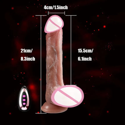 Thrusting Dildo Vibrator Sex Toys Realistic Dildos for G Spot Anal Stimulation Remote Control Penis Adult Toy for Women Couple