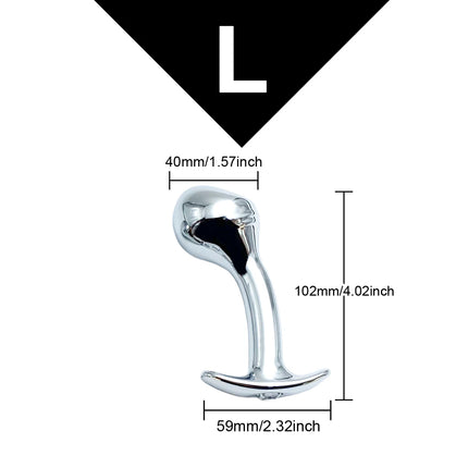 1pcs, Metal dildo anal plug, gem base butt plug, outdoor wear anchor close-fitting design, male and female masturbators, adult s