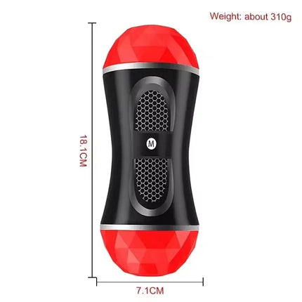 Realistic Blowjob Vagina Pocket Pussy Deep Throat Double Head Masturbator Cup Male Sex Machine Sex Toys For Men 18+ Adult Games