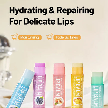 Fruit Flavor Lip Balm Set Moisturizing Lip Care Lip Balm Winter Lip Moisturizing Care Products Beauty and Health Products