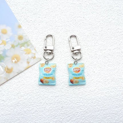 2pcs Cute Snacks Keychain Handmade Bag Jewelry DIY Gifts