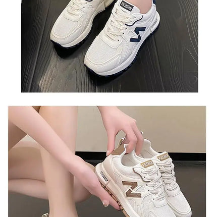 Sports Shoes for Women 2024 Spring New Super Hot Versatile Anti slip Casual Women's Shoes Soft Sole Running Little White Shoes