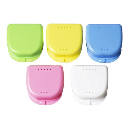 50pcs Dental Large Retainer Storage Box Denture Orthodontic Box Large Medium Open Box Tooth Tray Case
