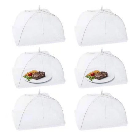 Kitchen Foldable Food Mesh Cover Anti-fly Umbrella Tent Cover Vegetable Fruit Breathable Insect-Proof Lid Food Protection Gadget