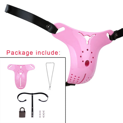 LEZEE Resin Chastity Cages Urethral Lock Device With Chastity Belt Male Gay Hollow Cock Lock Restraint Vaginal Pants Cage