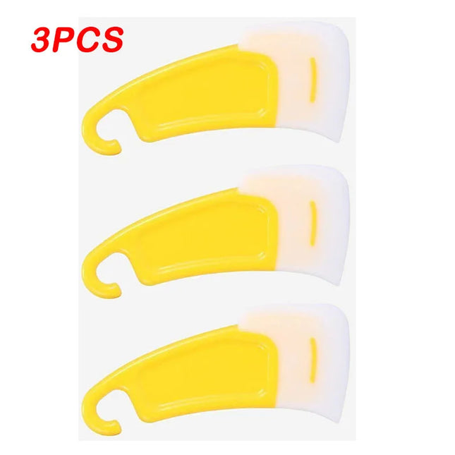 1/2/3Pcs Kitchen Scraper Oil Stain Cleaning Silicone Spatula Cake Baking Pastry Gadgets Dirty Pan Pot Dishes Cleaner Tools