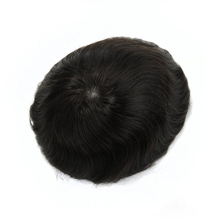 Beeos TJNG 6 inches 0.03-0.04mm Super Thin Skin Men Toupee Hair System Human Hair Protesis Capilar Hombre Pelo Humano
