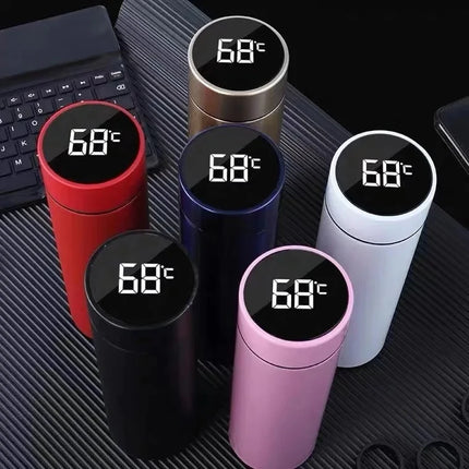 500ML Intelligent Insulated Mug Thermos Flask Tea Water Separation Stainless Steel Vacuum Kettle Coffee Mug Thermos Mug