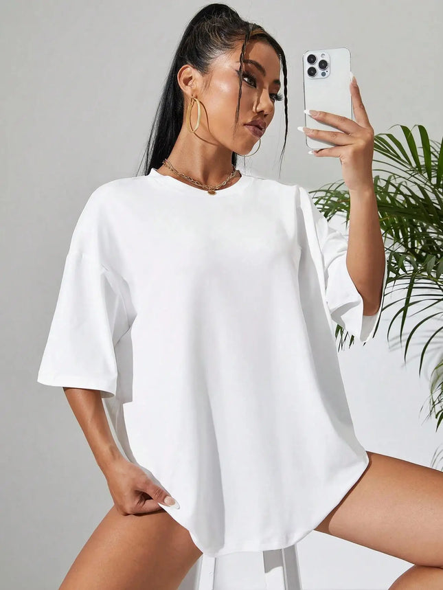 21 Color Solid Color Summer 100% Cotton Womens T Shirt Sport Multicolor T-Shirts Loose Casual Short Sleeve Unisex Fashion Tops