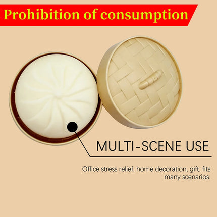 Colorful  Dumpling Squishy - Blind Box Mysecret Bun Fidget Toy Soft TPR Material Stress Relief Unboxing Surprise Random Style