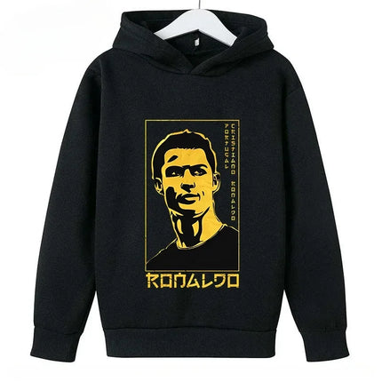 Brand Children's Clothing Casual Kid's Hoodie Spring and Autumn Sports Sweatshirt for Boys and Girls Ronaldo Printed Pullover