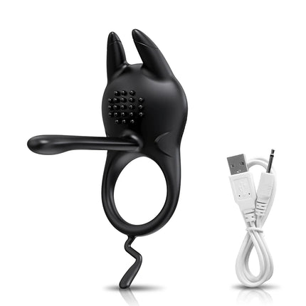 Vibrating Penis Ring for Men Cock Ring Delay Ejaculation Penis Extension Erection Anal Clitoris Stimulation Sex Toy for Couples