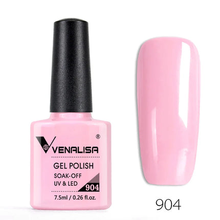 Venalisa Nail Gel Polish Semi Permanent Salon Quality TPO Free Glitter 7.5ml Soak off UV LED Nail Gel Varnish