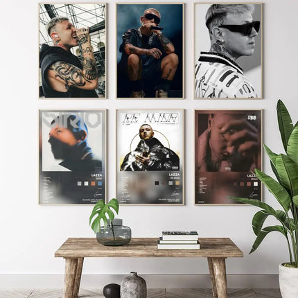 Singrer Rapper L-Lazza Poster Modern And Elegant Wall Stickers For Home Decor Living Room Dormitory Wall Art