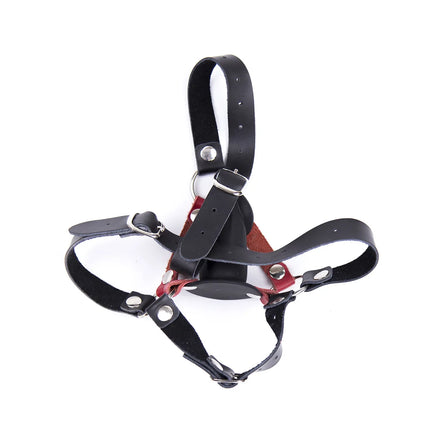 Silicone Dildo Ball Gag PU Leather Harness BDSM Bondage Restraints Sexy Adult Sex Toys for Women Men Couples Roleplay Slave Gear