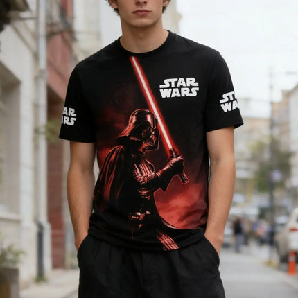 New Hot Star Wars Theme Warming Up Quick Drying Men's Women's T-shirts Tee Tops Children's Adult Parent-Child T-shirts