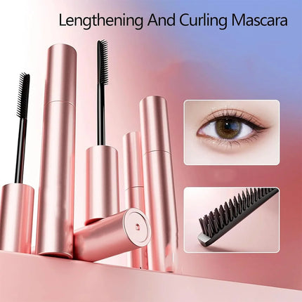 New Lengthening and Curling Mascara Naturally Curls Thick & Long Last Mascara Waterproof Non-smudging Eyelashes Black Mascara