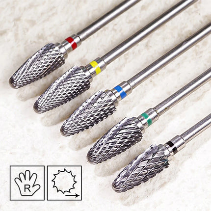 Nail Drill Bits Carbide Large Cone Electric Milling Cutter Gel Polish Remover Grinding Tools DIY Accessories Supplies