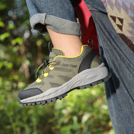New Hiking Shoes Children Designer Climbing Trekking Sneakers for Boy Girl Leather Outdoor Sports Work Kids Shoes Run Shoes