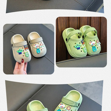 Children's Slippers New Home Girls Baby Indoor Non-slip Boys Cool Slippers Go Out Boys Hole Shoes