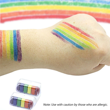 2026 Rainbow Crayon Paint Rainbow Birthday Party Colourful Theme Party Accessories Party Family Costume Gift Pocket Size
