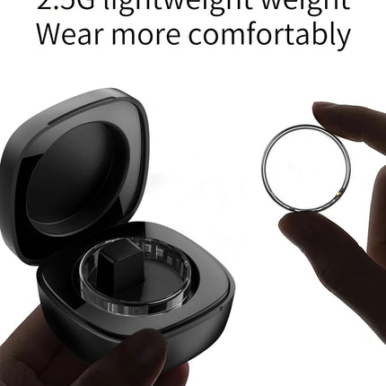 Qring R11 LED Display Ring Ladies Men's Stainless-steel Rings Oxygen Saturation Electronic Praise Heart Rate Waterproof 2025 New