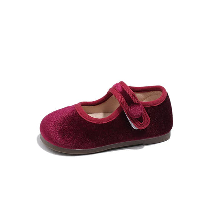 Girls Suede Flats Shoes Soft Sole Kids Moccasin Shoes Japanese Style Solid Color Simple Children's Casual Shoes Spring Autumn
