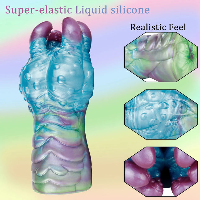 GEEBA Safer Sex Products Male Masturbator Silicone Alien Monster Penis Sleeve Adult Sex Toy for Men Fantasy Pocket Pussy Stroker