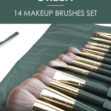 14Pcs Makeup Brushes Soft Fluffy Makeup Tools Cosmetic Powder Eye Shadow Foundation Blush Blending Beauty Make Up Brush