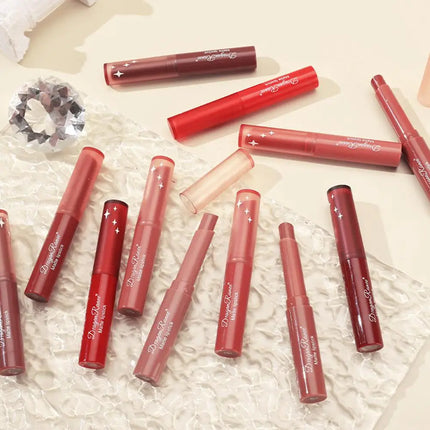 Matte Velvet Lipstick Waterproof Long-lasting Liquid Lipstick Women Smooth and Pigmented Non-Stick Moist Lip Tint