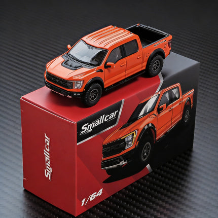 Masdi Smallcar 1/64 Ford Raptor F-150 SVT Silver White Black Alloy Car Model Miniature Diecast Collection Ornament Hobby Gifts