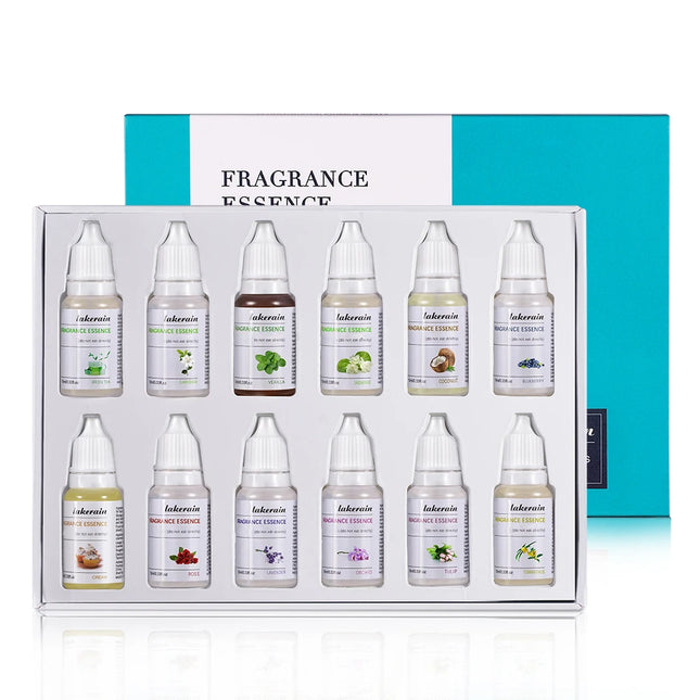 12PCS DIY Fragrance Flavor Vegan Natural Flavoring Oil Scents Essence Oil Drops Liquid Pigment Dyeing For Lip Gloss Diy Use