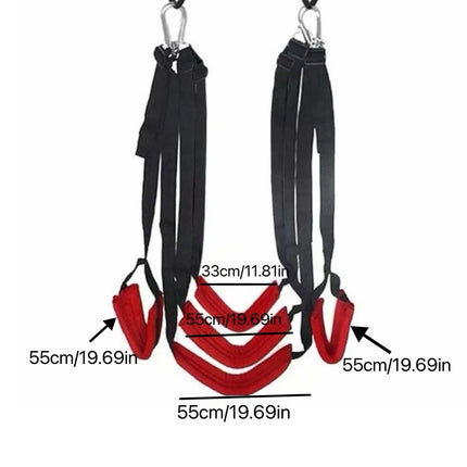 Sex Swing for Couples – BDSM Furniture, Hanging Design with Secure Restraints, Adult Toy to Boost Private Bondage Sensual Fun