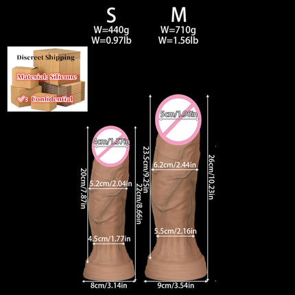 NEW Huge Realistic Dildos Silicone Layer Penis with Suction Cup Adult Sexy Toys for Woman Men Vagina Anal Massage Stimulator 18+