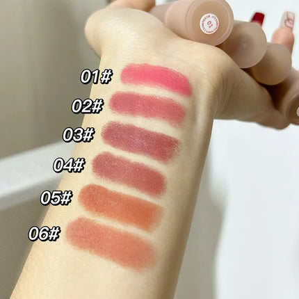 Velvet Matte Lipsticks Moisturizing Nude Apricot Lip Tint Non-stick Cups Lip Gloss Lipstick Cosmetics Make Up Waterproof Lasting