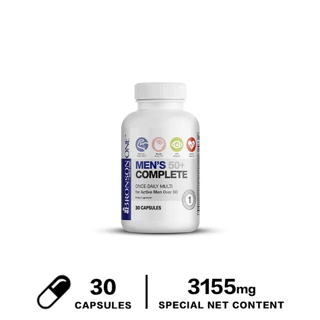 Multivitamin for men over 50, natural high-quality formula, health supplement