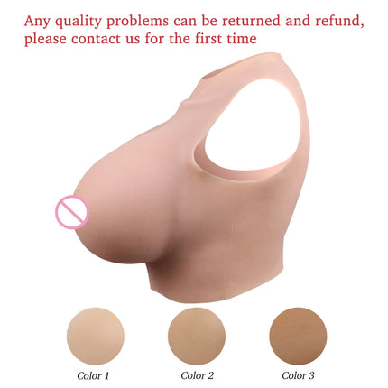 U-Charmmore H Cup Silicone Breast Forms Breastplate Fake Boobs For Crossdresser Drag Queen Cosplayer Transgender