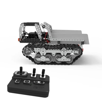 Metal Building Blocks Assembly Rc Truck 10ch Tracked Dump Truck Remote Control Trucks Screws Nuts Metal 3d Model For Boys