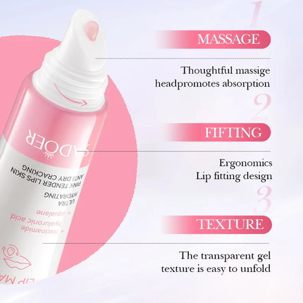 SADOER 5x Niacinamide Lip Care Tint Moisturizing Lip Balm & Anti-Chap Lip Mask Ceramide Lip Balm Vitamin C Lipstick Cute Makeup