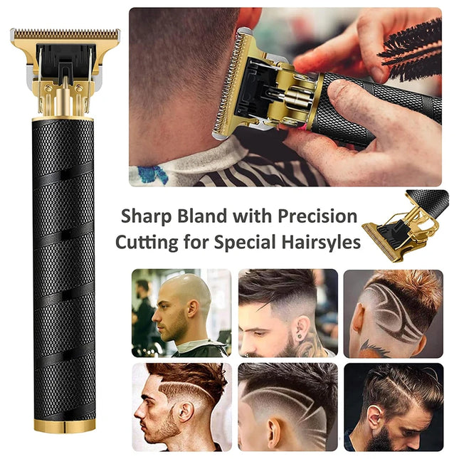 Kemei PG1990A T9 Rechargeable Hair Clipper or Limit Combs Professional Cordless  Hair Trimmer Men's Hair Cutting Machine Barber