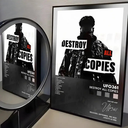 Famous Rapper U-UFO361 Poster Modern Minimalist Wall Art Prints for Bedroom Living Room Home Decor Interior Gift